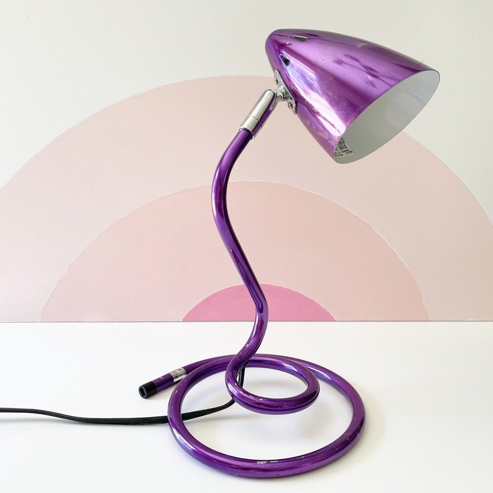 Purple desk lamp!